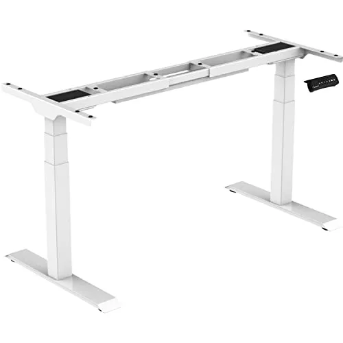 ESMART EZX-132W Elektrisch höhenverstellbares Tischgestell - Ergonomischer Schreibtisch mit Dual-Motor, stufenlos höhenverstellbar von 58 cm bis 123 cm. Ideal für gesundes Arbeiten im Sitzen und Stehen, inklusive Aktivitätserinnerung und Memory-Funktion.