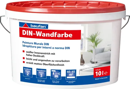 Baufan DIN-Wandfarbe 10 L
