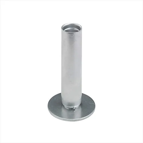 NKlaus 1x Kerzenhalter 12cm hoch Kerzenständer silbern für Tafelkerzen ? 2cm Stabkerzen Hochzeit Deko 2866