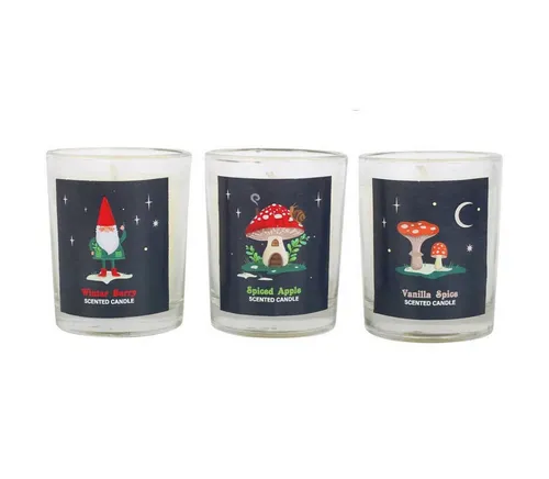 Something Different Standkerzenhalter Gnome Sweet Gnom 3er Set Duftkerzen vintage Deko