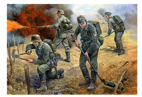 Zvzeda 6110 1/72 WWII deutsche Sturmpioni