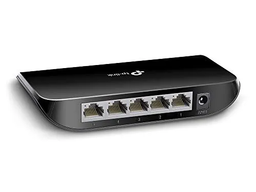 TP-Link TL-SG1005D - 5-Port Gigabit Desktop Switch, energiesparend mit 70% weniger Stromverbrauch und einfache Plug-and-Play Einrichtung