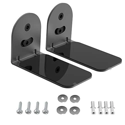 Produktbild PlusAcc SoundBar Wandhalterung Halterung Ständer Kompatibel mit Bose, JBL, LG, Sony, Sonos, Samsung, Mehrheit, SAKOBS Firе Soundbar Wandhalterungen Lautsprecher mit Hardware-Kit (Schwarz)