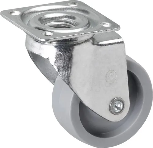 Metafranc Möbelrolle METAFRANC Lenkrolle Möbellenkrolle 800540 45 Mm Mit Platte