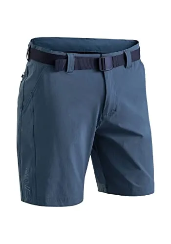 Maier Sports Herren Nil Shorts in Blau, Größe L - Wanderhosen mit elastischem, funktionellem Design und wasserabweisender Imprägnierung – ideal für alle Outdoor-Aktivitäten.