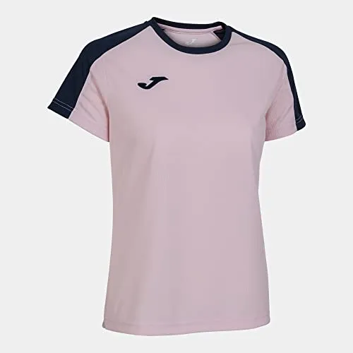 Joma Damen Eco Championship Kurzarm T-Shirt, Rosa, Marine, M