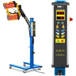MSW Infrarotstrahler Lacktrockner 2200 W - Infrarotstrahler für Kfz-Werkstätten - 2 individuell steuerbare Strahler, schnelle Trocknung von Lacken ohne Blasenbildung, große Trocknungsfläche von 800 x 1000 mm.