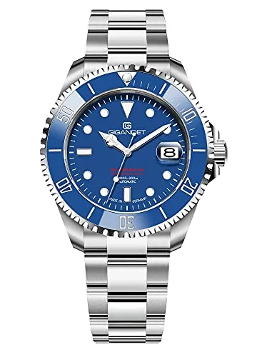 Gigandet Herren-Automatikuhr Sea Ground 300 - Made in Germany - Armbanduhren für Herren: Hochwertige Automatikuhr mit kratzfestem Saphirglas, 300m wasserdicht und Swiss Super-LumiNova für beste Sichtbarkeit im Dunkeln.