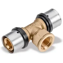 Pipetec Press-T-Stück mit Innengewinde 26x3 - 1/2