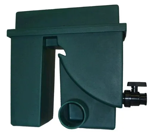 Spaltsiebfilter Bogensiebfilter Teichfilter grün Spaltsieb/Bogensieb 300µ mit Schmutzauslass