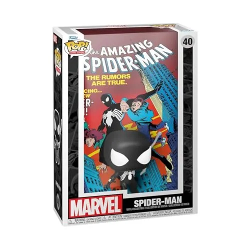 Marvel - The Amazing Spider-Man 40 - Funko Pop! Comic Moments - Actionfigur im Chibi-Stil, detailgetreu und ideal für Sammler. Die 9 cm große Spider-Man Figur bringt das ikonische Comic-Cover zum Leben und ist perfekt für jedes Display.