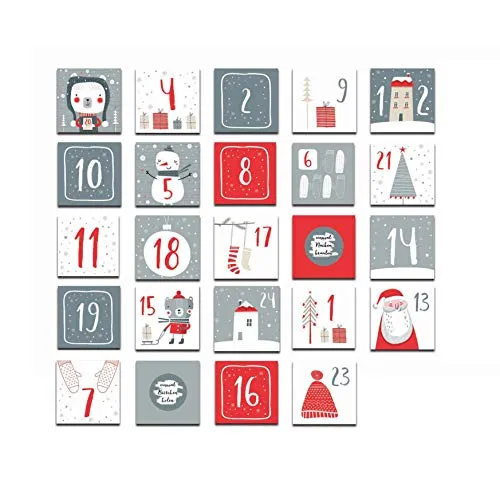 Adventskalender zum Rubbeln