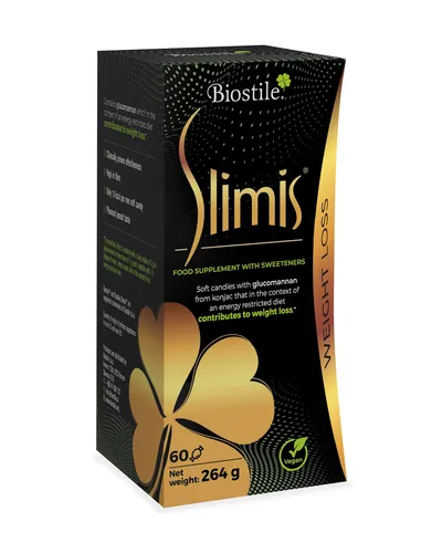 Biostile Slimis – Bonbons mit Garcinia & Pflanzenextrakten für Appetit & Gewichtskontrolle
