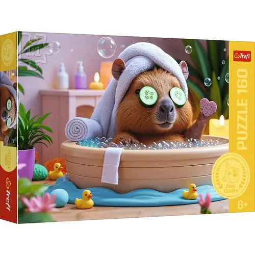 Produktbild Puzzle 160 Kapibara w Spa 15433 Trefl 5900511154337