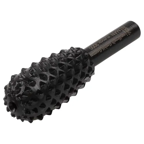 Wolfcraft 2530000 Profilraspel für Holz, birnenförmig, 2536000, Schwarz