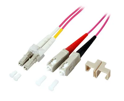 EFB Duplex Jumper LC-SC 50/125,OM4,LSZH,violett,2mm,5m in pink von EFB-Elektronik