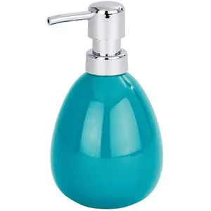 Wenko Seifenspender Polaris, 22000100, stehend, Keramik, petrol, 390ml