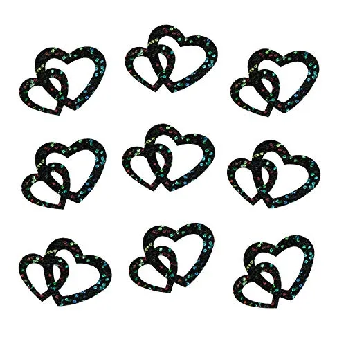 Oblique-Unique® 100 Stk Deko Doppel Herzen von Oblique Unique