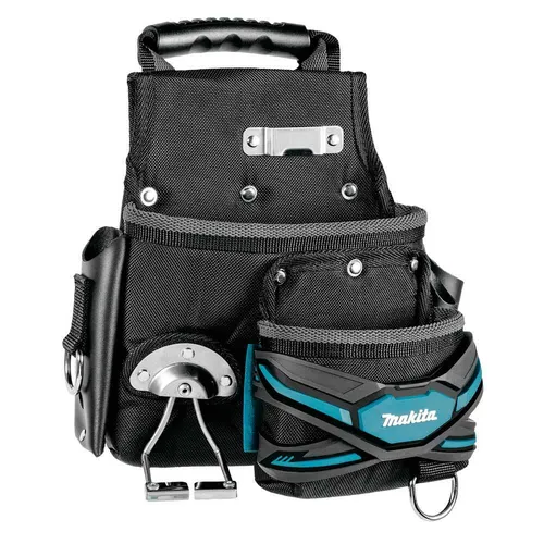 Makita Werkzeugtasche Dachdecker | mit Hammerhalter | E-05153 - Werkzeughalter für Dachdecker, bietet praktischen Hammerhalter und viel Stauraum für effizientes Arbeiten auf der Baustelle.