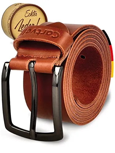 Cartvelli Ledergürtel Herren Braun Cognac 120cm in braun von Cartvelli