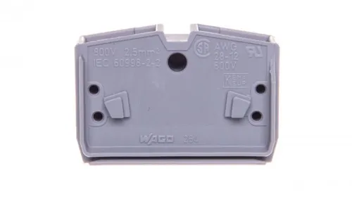 Produktbild Złączka wewnętrzna 4-przewodowa 2,5mm2 szara 264-351