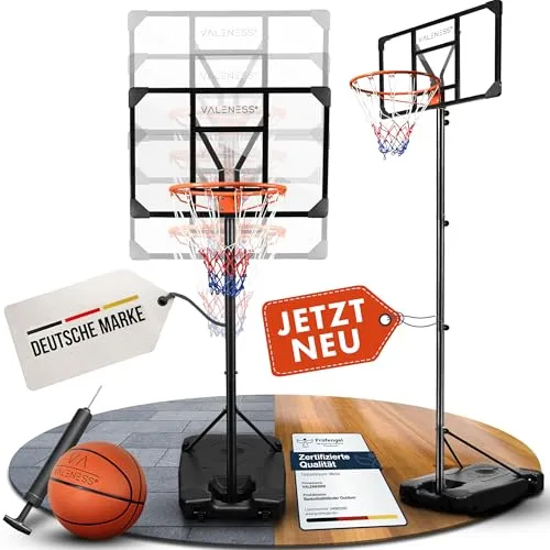 VALENESS® Höhenverstellbarer Basketballkorb Outdoor von VALENESS