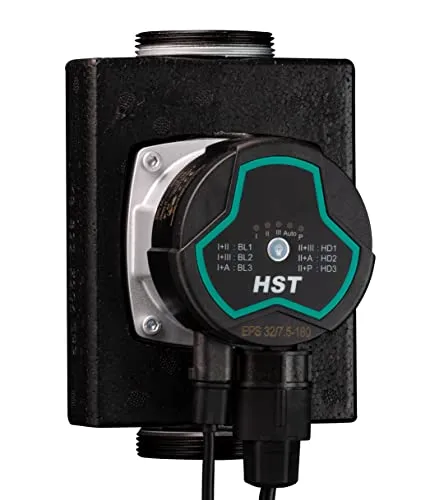 HST | Hocheffiziente Heizungspumpe | Umwälzpumpe | HST EPS 32-7.5/180 mm | Förderhöhe 7.5 Meter | Drehzahlregelung über PWM Signal