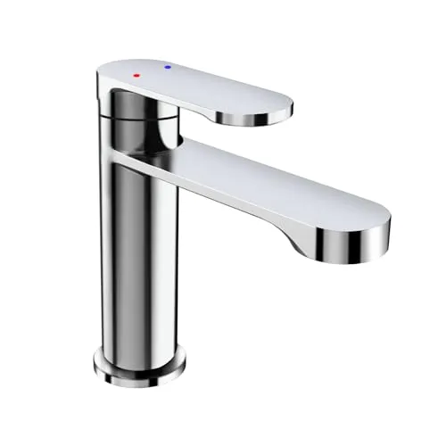 IDEALHOUSE Wasserhahn Bad - Wassersparende Waschtischarmatur - Touch-On-Wasserhähne für Badezimmerwaschbecken mit geräuscharmen keramischen Ventilkern, der Wasser spart und für mehr Komfort sorgt. Perfekt für umweltbewusste Haushalte!