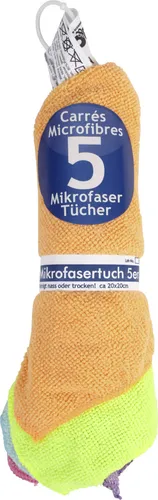 Broszio Sauber Meister Mikrofasertücher 5 Stück, 20 x 20 cm