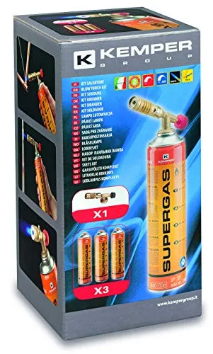 Set mit Lampe zum Löten.