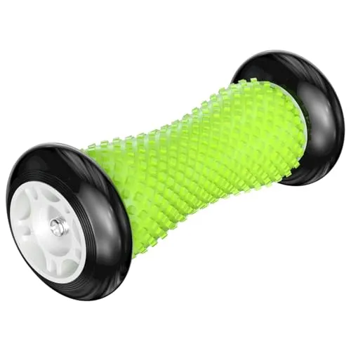 Rseuphiee Fußmassagerolle, Tragbarer Gummi Massagerolle, Fussmassageroller für Plantarfasziitis, Fussmassagegerät für Plantarfaszitis Erleichterung, Foot Massager zur Linderung Fußgewölbe