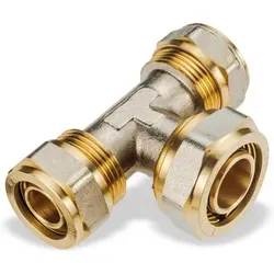 Pipetec Schraub-T-Stück Mittelabgang erweitert 20x2 - 26x3 - 20x2 SFT202620 DVGW