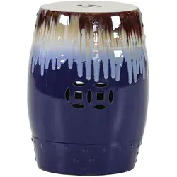 Gutmann Factory Beistelltisch Keramos Keramik Blau in blau von GUTMANN FACTORY