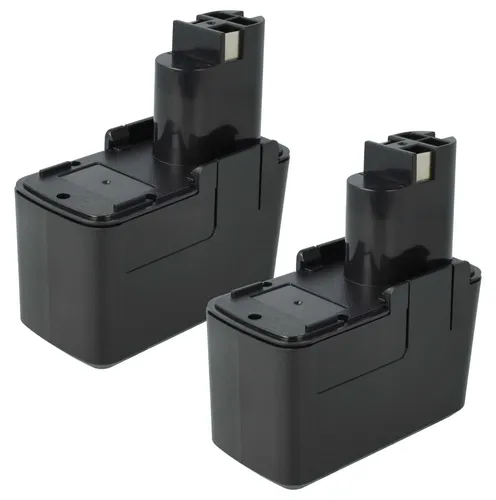 vhbw 2x Akku kompatibel mit Bosch GSR 9.6 VPE-2, GSR 9.6 VES-2, GSR 9.6VET, PBM 9.6 VE-2, PBM 9.6VES-2, PBM 9.6 VSP-2 Werkzeug (2000 mAh, NiMH, 9,6 V)