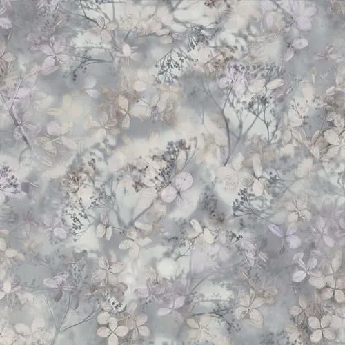 Vliestapete Blumentapete Grau 1041531 von Erismann