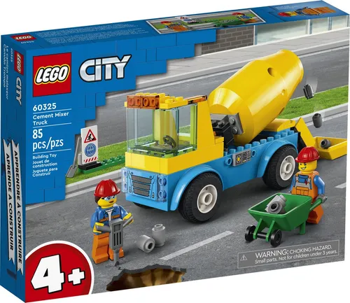 LEGO® LEGO® City 60325 Betonmischer Konstruktionsspielsteine, (85 St)