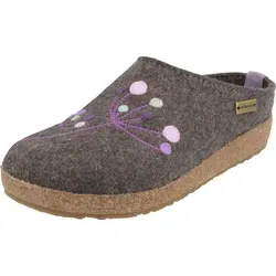 HAFLINGER Damen Hausschuh Grizzly Amaya mit Stickerei von Haflinger
