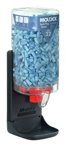 Moldex Spender 7859 mit 500 Paar Spark Plug Detect - Gehörschutzspender mit 500 Paar hochwertigen Ohrstöpseln, ideal für den täglichen Einsatz in lauten Umgebungen.