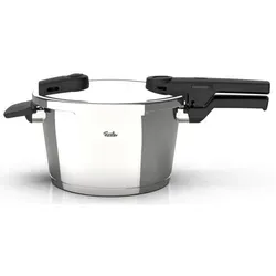 Fissler Schnellkochtopf Vitaquick - 3,5 l, Silber, Druckregelventil und Druckanzeige für schnelles und sicheres Kochen