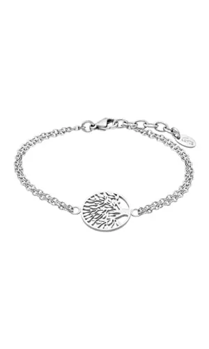 Lotus Style Armband silber LS1898-2/1 - Elegantes Edelstahl-Armband für Damen, ideal für besondere Anlässe wie Geburtstage oder Jahrestage, mit traditionellem Charm-Anhänger und Karabinerverschluss.