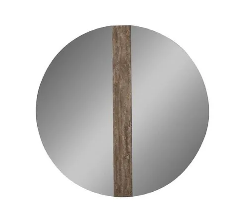 Wandspiegel Modern Rund im Luxus Design mit Marmor Braun - Eleganter großer Wandspiegel mit 92 cm Durchmesser. Ideal für stilvolle Akzente in Ihrem Zuhause. Hochwertige Verarbeitung und modernes Design für jedes Ambiente.