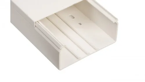 OBO Bettermann WDK60130 RW WAND+DECKENKANAL REINWEISS (2 m) - Trenn- & Lastschalter, robuster Wand- und Deckenkanal aus PVC, ideal für saubere Kabelverlegung mit Bodenlochung und flexiblem Einsatz.