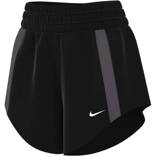 Nike Funktionsshorts Damen – Schwarz-Grau-Weiß, Größe XS - Leichte Funktionsshorts mit atmungsaktiver Dri-FIT-Technologie für optimalen Tragekomfort. Elastikbund und integrierter Slip sorgen für perfekten Sitz. Ideal für sportliche Aktivitäten.