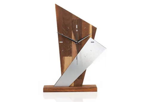 Kreative Feder Standuhr Designer-Standuhr „Brown Square“ von Kreative Feder