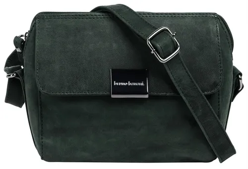 Bruno Banani Umhängetasche aus echtem Leder in Grün - Elegante Handtasche aus echtem Leder, verstellbarer Schulterriemen und praktischer Reißverschluss, ideal für den Alltag oder besondere Anlässe.
