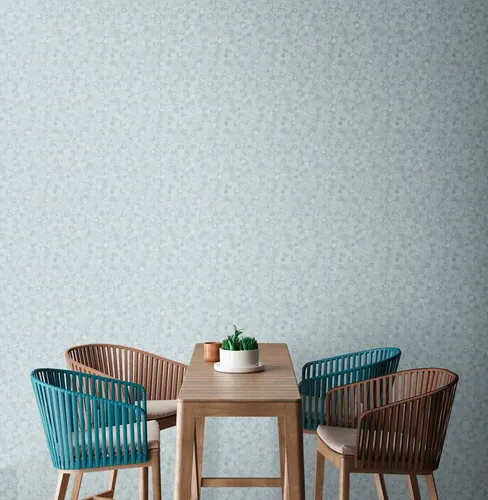 Vliestapete Skandi-Stil Blumen Blätter Zweige Blau Weiß 39111-4 (3,58€/1qm)