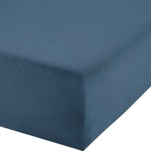 Erwin Müller Boxspringbett-Spannbettlaken Freising in blau von Erwin Müller