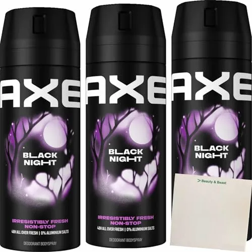 usy Bundle für Axe Bodyspray Black Night 3er Pack (3x150ml Dose) + usy Block