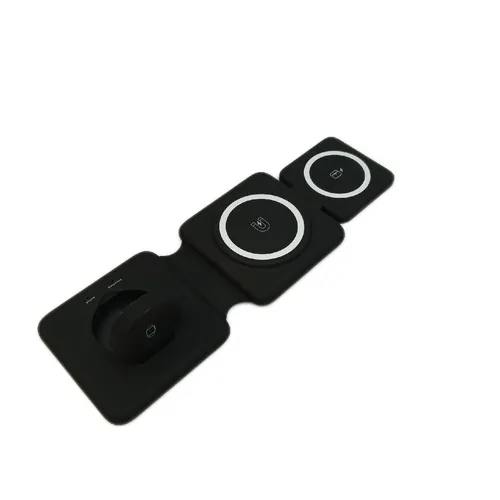 PEAPOLET Wireless Charger Ladestation 3in1 Android Qi Charge jeans Style