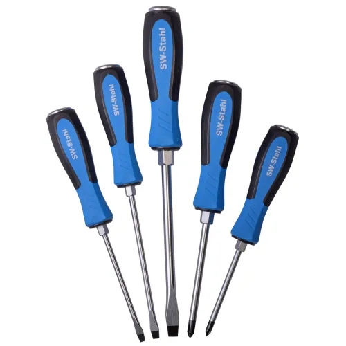 Schraubendrehersatz Schlitz+Kreuz 5-teilig SW Stahl 31816L